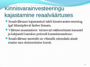 Põhivara arvestus #6