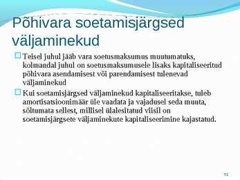 Põhivara arvestus #51