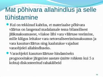 Põhivara arvestus #58