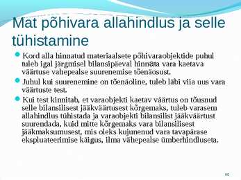Põhivara arvestus #60