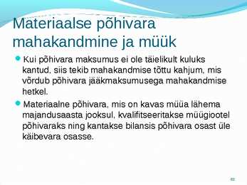 Põhivara arvestus #62