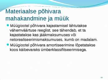 Põhivara arvestus #63
