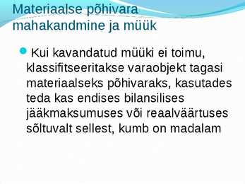 Põhivara arvestus #64