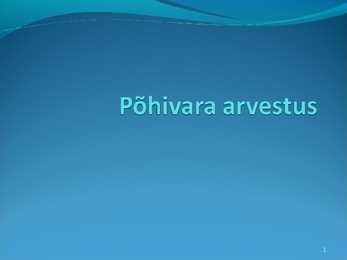Põhivara arvestus