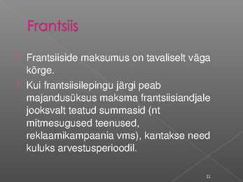 Immateriaalse põhivara arvestus #11