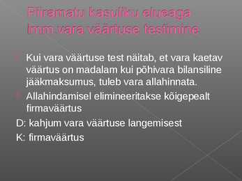 Immateriaalse põhivara arvestus #36