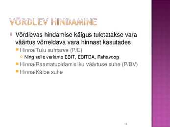 Rahavoogude prognoosimine #11