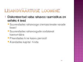 Rahavoogude prognoosimine #14