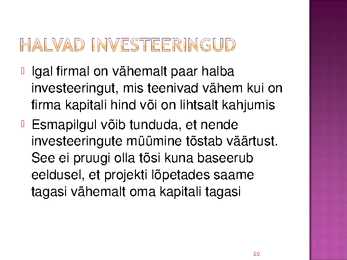 Rahavoogude prognoosimine #20