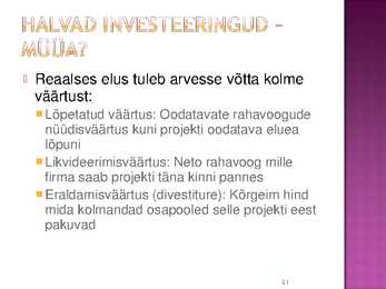 Rahavoogude prognoosimine #21