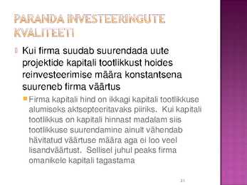 Rahavoogude prognoosimine #31