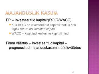 Rahavoogude prognoosimine #47