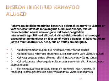 Rahavoogude prognoosimine #57