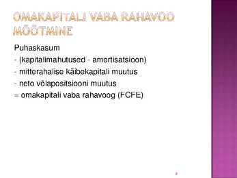Rahavoogude prognoosimine #8