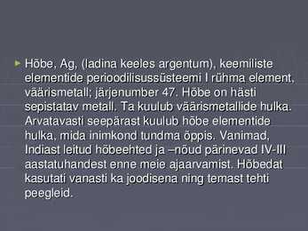 Hõbe #2