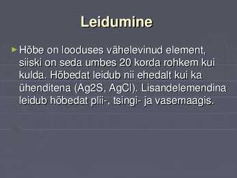 Hõbe #4