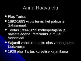 Anna Haava #5