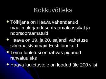 Anna Haava #8
