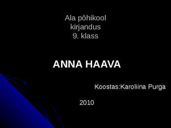 Anna Haava