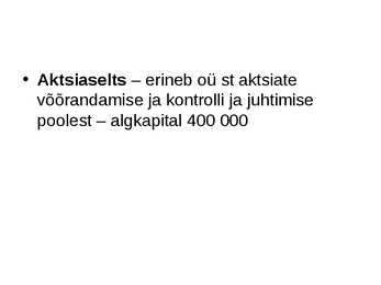 Avalik sektor ja erasektor #16