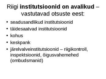 Avalik sektor ja erasektor #5