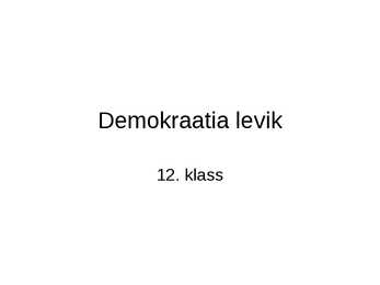 Demokraatia levik