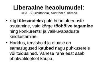 Individuaalne ja kollektiivne heaolu #8
