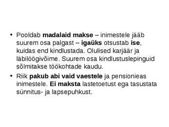 Individuaalne ja kollektiivne heaolu #9