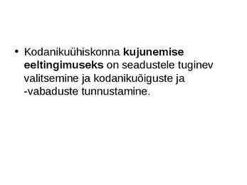 Kodanikuühiskond #3