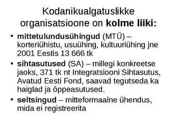 Kodanikuühiskond #4