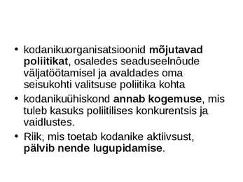 Kodanikuühiskond #10