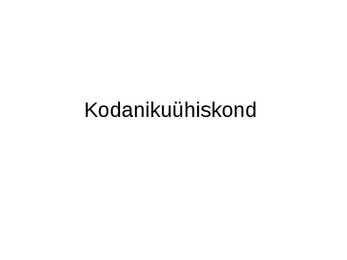 Kodanikuühiskond