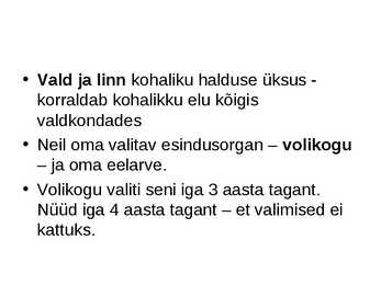 Kohalik omavalitsus #16