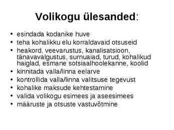 Kohalik omavalitsus #18