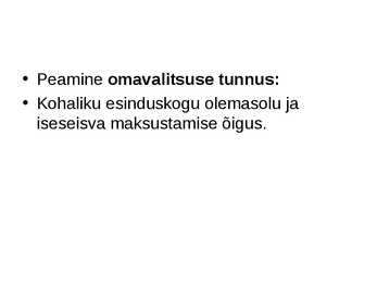 Kohalik omavalitsus #6