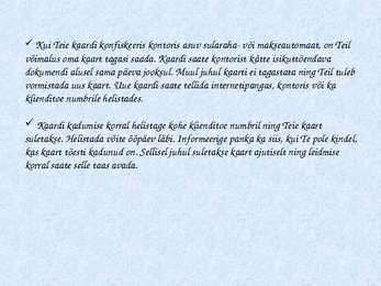 Krediit-ja Deebetkaart-Powerpointi esitlus #4