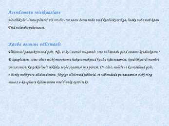Krediit-ja Deebetkaart-Powerpointi esitlus #6