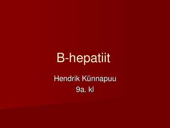 B-hepatiit