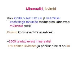 Maakera koostis #8