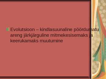 Evolutsioon #2