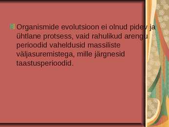 Evolutsioon #3