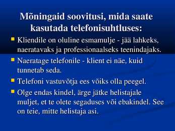 Telefonisuhtlus #7