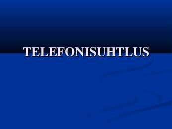 Telefonisuhtlus
