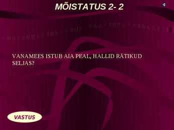 Eesti keele mõistatused #12