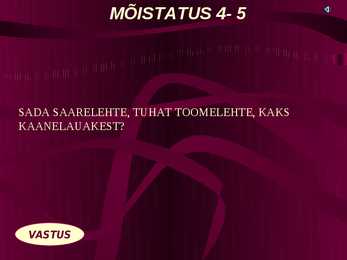 Eesti keele mõistatused #30
