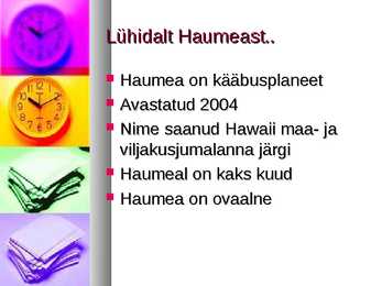 Kääbusplaneedid-Haumea #2