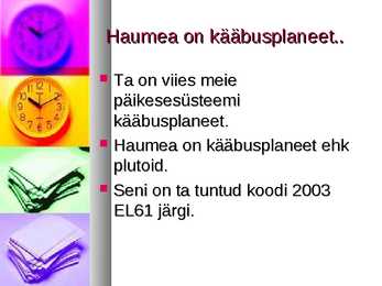 Kääbusplaneedid-Haumea #3