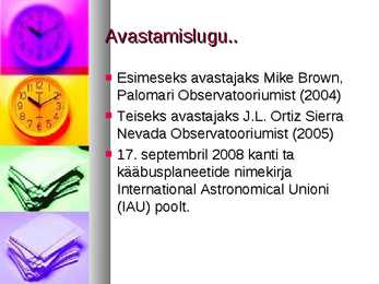 Kääbusplaneedid-Haumea #4
