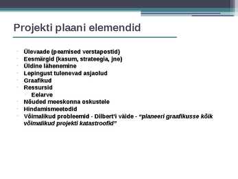 Projektijuhtimne #15