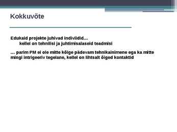 Projektijuhtimne #10